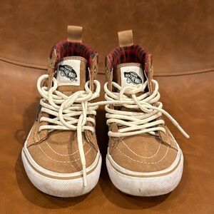Vans Sk8-Hi MTE-1 Shoe Plaid + Brown